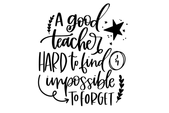 A Good Teacher is Hard to Find: A Heartfelt Embroidery Design