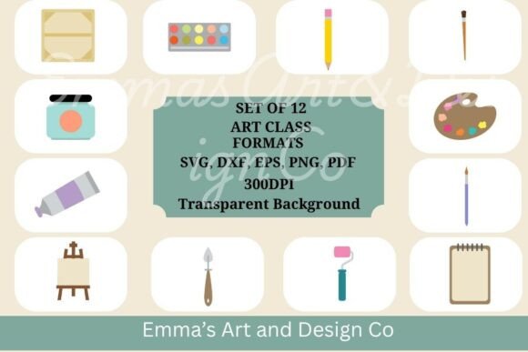 Art Class Vectors for Creative Embroidery