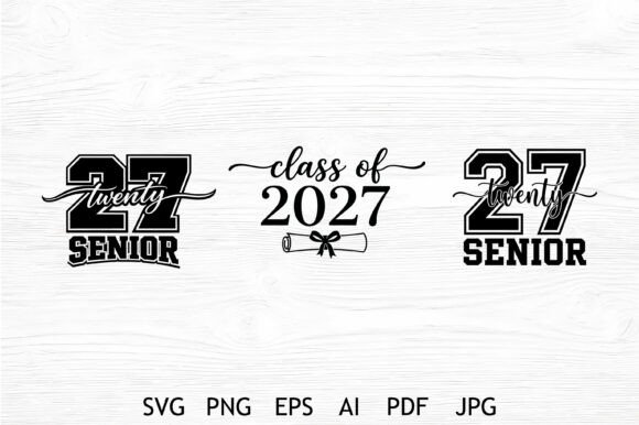 Class of 2027 Graduation Embroidery Bundle