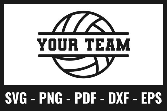 Custom Volleyball Team SVG: A Bold Varsity Design