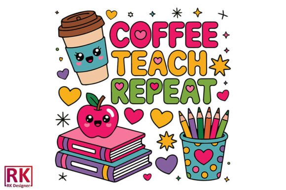 Cute Boho Teacher: A Charming Embroidery Design