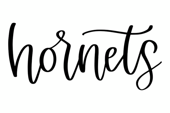 Elegant Hornets Sports SVG for Embroidery