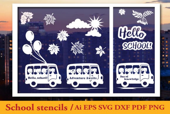 Exploring School Stencils for Embroidery
