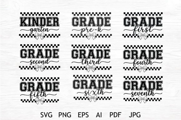 Grade Level Bow SVG Bundle: A Versatile Embroidery Design