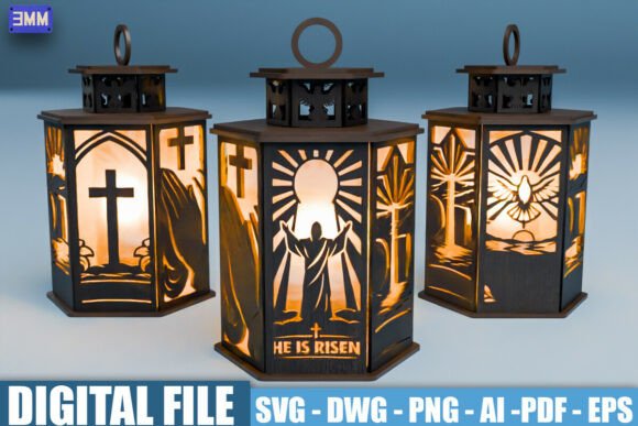 He is Risen SVG Lantern: A Versatile Easter Design