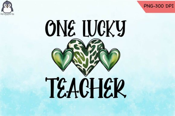One Lucky Teacher St Patricks Day PNG