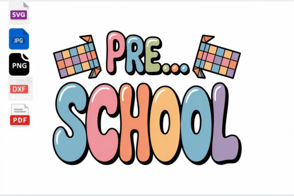 Retro Pre-School Vibes: A Versatile Embroidery Design
