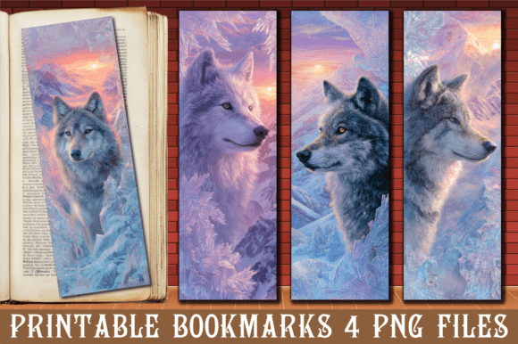 Review: Icy Mountain Peak Winter Wolf Bookmark