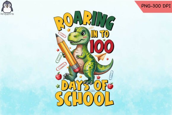 Roaring 100 Days School Celebration PNG