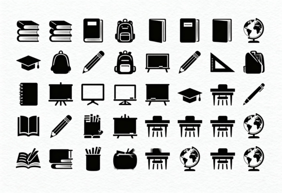 School Icons Clipart Bundle: A Designer's Review