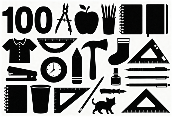 School Supplies Silhouette Bundle: A Designer's Review