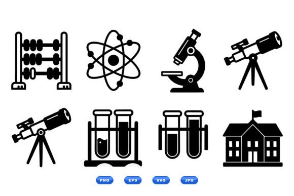 Science Icons SVG Collection: A Versatile Design Set