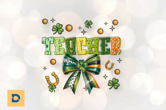 St. Patricks Day Teacher Sublimation PNG