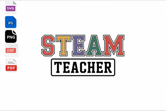 STEAM Teacher Retro Varsity Style Design