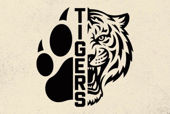 Tigers Mascot SVG: A Roaring Addition to Your Embroidery